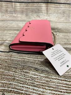 Kate Spade Spencer Chain Crossbody Wallet Metallic Pink Clutch PWR00158 NWT  FS